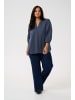 KAFFE curve Langarm-Bluse KCjolana Regular fit in Midnight Marine