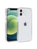 Platyne Hülle für iPhone 12 mini – 2-in-1 (Silikonrahmen und feste Hülle) in Transparent