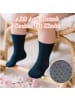 Yalion 12er-Set Yalion Antirutschsocken Halbplüsch, mehrfarbig, weich & atmungsaktiv