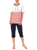 NORMANN Capri Pyjama kurzarm - 54303 in rot