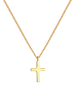 Elli Halskette 375 Gelbgold Kreuz in Gold