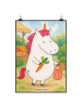 Mr. & Mrs. Panda Print Einhorn Vegan Design ohne Spruch in Weiß