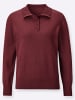 Sieh an! Polopullover in bordeaux