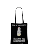 Mr. & Mrs. Panda Tote Bag Hebamme Leidenschaft mit Spruch in Schwarz