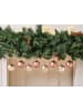 Beliani 36er-Set Weihnachtsbaumkugeln BYGDIN in Rosa/Gold