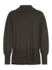 Pulz Strickpullover PZSTEFFI Relaxed fit in Espresso Melange