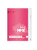 ROTH Hausaufgabenheft Unicolor für clevere Faule, Splash Pink in Pink