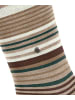Burlington Socken Stripe in Cafe latte