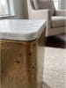 KADIMA DESIGN Beistelltisch quadratisch, indischer Marmor