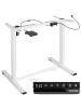 tectake Schreibtischgestell elektrisch höhenverstellbar Memory-Funkt. 85-129x65x71-121cm