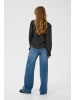 Kaffe Langarm-Bluse KArea Regular fit in Black W. Chalk Dot