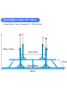 COSTWAY Gymnastik Turnreck bis 100kg belastbar in Blau