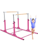 COSTWAY Gymnastik Turnreck bis 100kg belastbar in Rosa