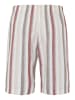 Hanro Schlafshorts Night & Day in russet beige stripe