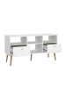 ebuy24 TV Tisch Bodo Weiß 118 x 40 cm
