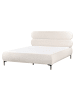 Beliani Doppelbett LESSAY in Weiß/Schwarz - (W) 175 x (H) 103 x (L) 213 cm