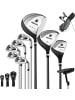 COSTWAY Golfschläger 10tlg. Set Herren in Grau