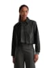 Marc O'Polo Lederjacke relaxed in Schwarz