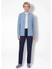 GOLDNER Cardigan mit Zopfmuster in hellblau