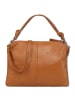 Toscanto Leder Schultertasche Toscanto Tasche tan, hellbraun ca. 37cm