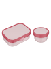 Mepal 2er Set Obst- und Bentobox Campus (2025) in 300 & 750 ml in Cool Pink