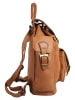 Cluty Rucksack echt Leder in cognac