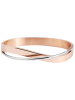 Adeliás Damen Armband – Armreif aus Edelstahl Ø 6,0 cm cm in silber