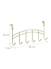 relaxdays 10 x Türgarderobe in Gold - (B)40x (H)20 x (T)9 cm