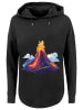 F4NT4STIC Oversized Hoodie Vulkanausbruch in schwarz
