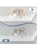 ZMH Deckenleuchte in Nickel 4-flammige GU10 Rund Metall Deckenspots