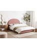 Beliani 2-tlg Doppelbett VAUCLUSE in Rosa