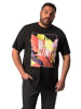 Men Plus Kurzarm T-Shirt in schwarz