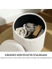 HOMCOM Sitzhocker-36L x 36B x 44H cm-Cremeweiß