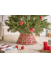 Beliani Weihnachtsbaumkragen NEIGE in /Rot - (W) 42 x (H) 25 x (L) 42 cm