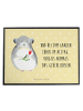 Mr. & Mrs. Panda Schreibtischunterlage Chinchilla Blume mit Spruch in Gelb Pastell