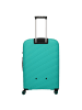 travelite Burano 4 Rollen Kofferset 3-teilig mit Dehnfalte aqua