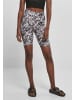 Urban Classics Urban Classics Damen Ladies Soft AOP Cycle Shorts in blackfading