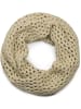 styleBREAKER Strick Loop Schal in Creme-Beige