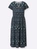 WITT WEIDEN Jersey-Kleid in jeansblau-schwarz-bedruckt