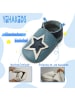 Yihakids Baby Krabbelschuhe aus Leder, weiche Lauflernschuhe mit rutschfester Sohle 