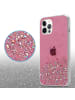 cadorabo Hülle für Apple iPhone 12 PRO MAX Glitter in Rosa mit Glitter