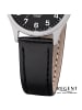 Regent Armbanduhr-Analog schwarz klein (ca. 29mm) Regent Lederarmband
