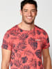 KOROSHI Kurzarm T-Shirt in rosa