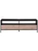 Beliani TV-Schrank SYDNEY in Schwarz/Braun - (W) 150 x (H) 52 x (L) 42 cm