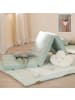 roba Faltbare Reisebettmatratze 60 x 120 cm roba Style – frosty green, mit Tasche