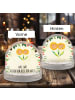 Mr. & Mrs. Panda Schneekugel Blume Sonnenblume mit Spruch in Naturpapier