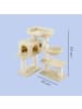 Feandrea Katzenbaum Clawfy in Beige - (B)60 x (H)112 x (T)70 cm