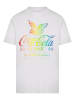 F4NT4STIC T-Shirt Coca Cola Ombre Graphic in weiß