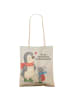 Mr. & Mrs. Panda Shopper Bag Smörle Winterzeit Design mit Spruch in Weiß