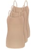 Sassa 3er Pack Spaghetti Top in skin